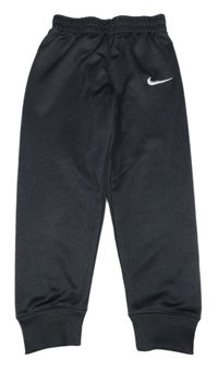 Antracitové sportovní funkční tepláky s logem Nike