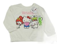 Nové - Smotanová mikina s Hello Kitty a přáteli Primark