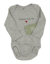 Nové - Šedé melírované body s nápisem H&M