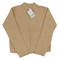 Nové - hnědý propínací svetr Next