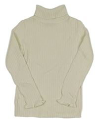 Smotanový ľahký pletený rolák George