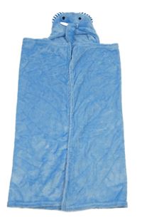 Modrá plyšová zavinovací deka so slonom