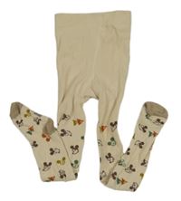 Smetanové punčocháče s Mickeym 