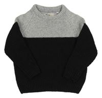 Sivo-čierny sveter C&A