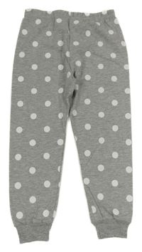 Sivé ľahké bodkovaná é tepláky