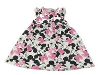 Bielo-čierne šaty s Minnie Disney