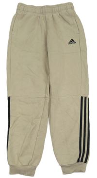 Béžové tepláky s logom Adidas