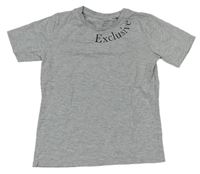 Sivé melírované tričko s nápisom River Island