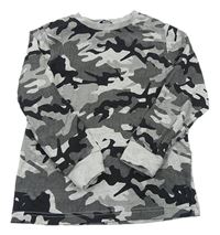 Sivo-čierne army tričko George