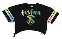Černé crop tričko - Harry Potter C&A