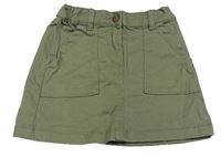 Khaki rifľová sukňa H&M