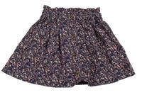Tmavomodrá kvetovaná sukňa Name it