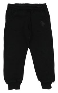 Černé tepláky s potiskem 