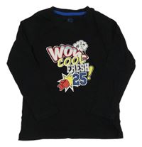 Čierne tričko s nápismi Lupilu