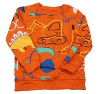 Červená mikina so zvieratkami a obrázkami George