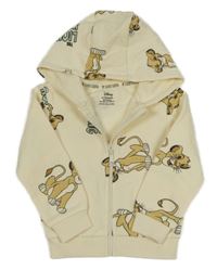 Smotanová prepínaci mikina so Simbou a kapucňou PRIMARK