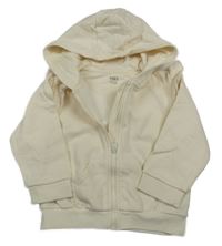 Smotanová prepínaci mikina s volánikmi a kapucňou M&S