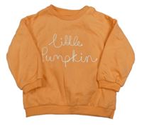 Oranžová mikina s nápisem F&F