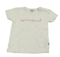 Bílé tričko s nápisem 