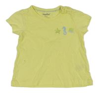 Žlté tričko s podmořskými zvieratkami Lupilu