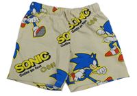 Piesková é teplákové kraťasy so Sonicem H&M