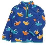 Tmavomodrá fleecová mikina s diny M&S