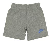 Šedé teplákové kraťasy Nike