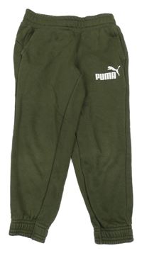 Khaki tepláky s logem Puma 