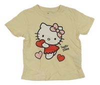 Svetložlté tričko s Hello Kitty H&M