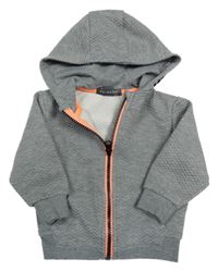 Sivá rebrovaná prepínaci mikina s kapucňou Primark