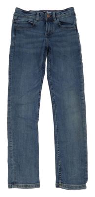 Tmavomodré skinny rifle Okaidi