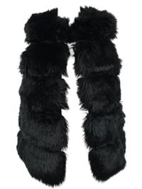 Dámská černá kožešinová vesta Primark 