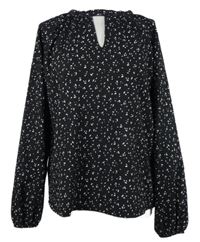 Dámská černá vzorovaná halenka F&F