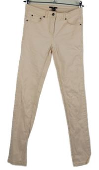 Dámské světlerůžové skinny rifle H&M vel. 32