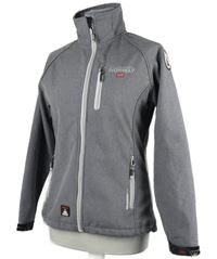 Dámska sivá softshellová outdoorová bunda Geographical Norway