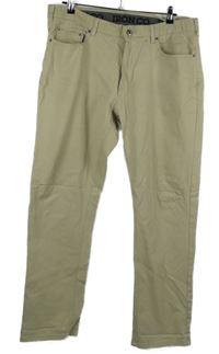 Pánské béžové plátěné kalhoty Iron Co. vel. 36/30