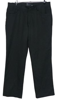 Pánske sivo-čierne prúžkované spoločenské nohavice Next vel. 38R