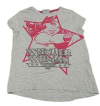 Sivé tričko s Wonder Woman
