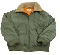 Khaki šušťáková zimná bunda H&M