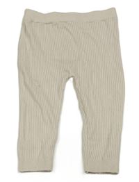Svetlobéžové rebrované úpletové legíny zn. M&S