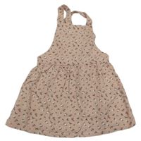 Světlerůžová květinová tepláková laclová sukně Mango