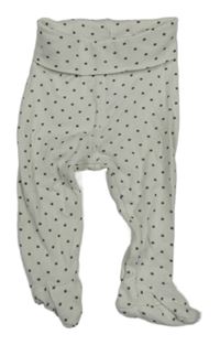 Bílé bavlněné polodupky s hviezdami H&M