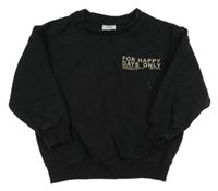 Čierna mikina s nápisom Zara