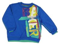 Modrá mikina s logom Baker