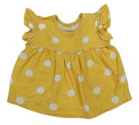 Žluté puntíkaté tričko George