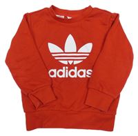 Červená mikina s logem Adidas