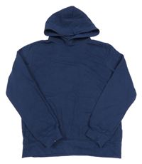 Tmavomodrá mikina s kapucňou H&M