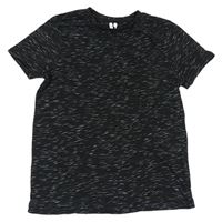 Černé žíhané tričko Very