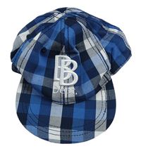 Modro-bílá kostkovaná košile s písmeny H&M