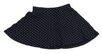 Tmavomodrá bavlnená sukňa H&M